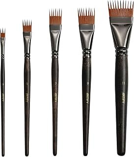 ARTIFY Grainer Brush Set, 5-Piece Flat Comb Paint Brushes
