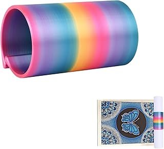 Diamond Painting Canvas Roll Holder Set, Colorful Anti Roll Bracket & Storage Tool for Diamond Art Painting, Essential Accessories & Tools for Smooth Diamond Art Creation, Fits Various Canvas Sizes