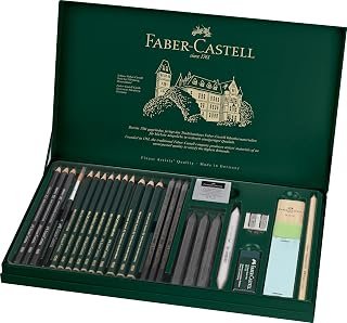 Faber-Castell PITT Graphite 26-Piece Large Tin Professional Quality Set in a Metal Case