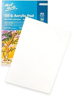 Mont Marte Oil & Acrylic 350 GSM 20 Sheets Pad, A4 Size