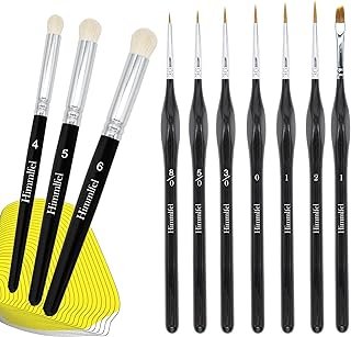 Miniature Paint Brushes drybrush Set,10 PCS fine Detail Paint Brush Dry Brush,Model Paint Brushes Dry Brushes for Citadel Game Model，Large Medium Detailed Models，Model Painting,Warhammer 40k
