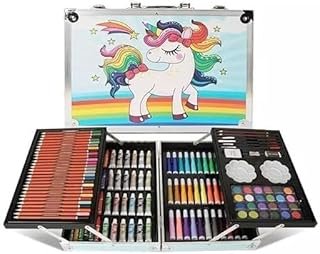 Art Supplies, 145-Pack Art Set Crafts Drawing Painting Kit with Colored Pencils, Markers, Crayons, Paints, Canvas, Art & Craft, Gift Box for Artist Beginners