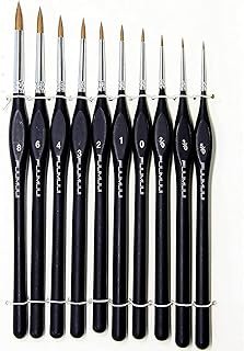 Artist Paint Brushes Set - 10 Pcs Best Professional Fine Detail Paint Brush