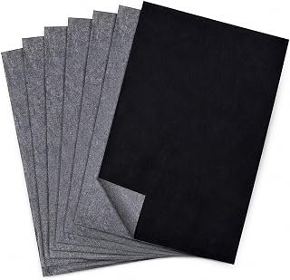 GoyaWhite 50PCS A4 Carbon Tracing Paper Graphite Sheets for Wood Canvas