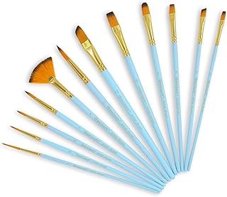 Genixart Artist Paint Brushes for Art Painting, Acrylic, Oil, Watercolor