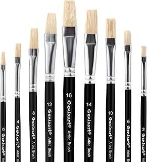 Genixart Artist Paint Brush Set – Art Paintbrushes Acrylic Oil Watercolor