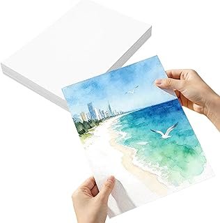 Watercolor Paper, Watercolour Paper-25 Sheets A4 300gsm Artist Painting Drawing Paper,100% Cotton Cold Press White Paper Perfect for Kids, Students, Artists (29.7×21 cm)