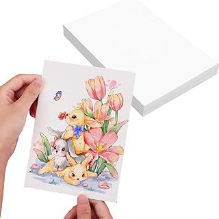 Watercolour Paper Watercolor Cards-25 Sheets 5"x7" 300gsm Artist Painting Drawing Paper,100% Cotton Cold Press White Paper Perfect for Kids, Students, Artists (12.7x17.8 cm)