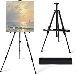 Easel for Painting, Adjustable Double-Tier Metal Art Painting Easel Stand