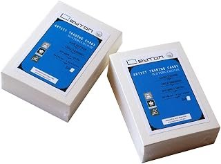 Watercolour ATC Blanks, Artist Trading Cards, Leyton 300gsm Watercolour Paper, 100% Cotton, 89mm x 64mm,100 Sheets