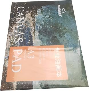 riin 1x Cotton Canvas Artist Pad Book for Acrylic and Oil Painting Art A3 297x420mm 280GSM,10 Pages