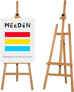 MEEDEN Painting Wooden Art Easel: Solid Beechwood, Hold Canvas up to 43"