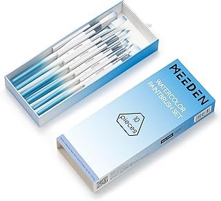 MEEDEN Watercolor Paint Brush Set: 10 Pcs Art Painting Water Color Brushes