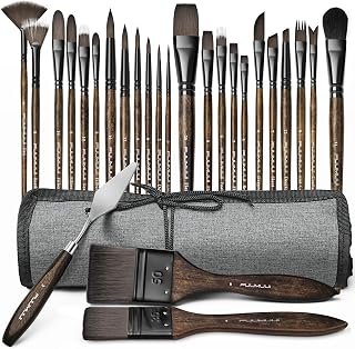 Fuumuui Watercolour Brushes Professional-26Pcs Paint Brush Set