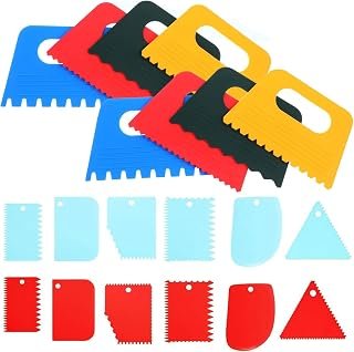 20Pcs Textured Art Supplies | Colorful Scraper Tools for Acrylic Painting