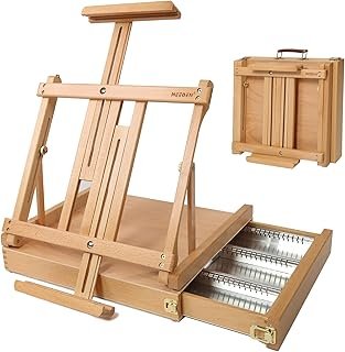 MEEDEN Portable Tabletop Easel for Painting: Artist Sketchbox